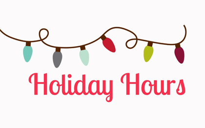 Holiday Season Drop-In Hours