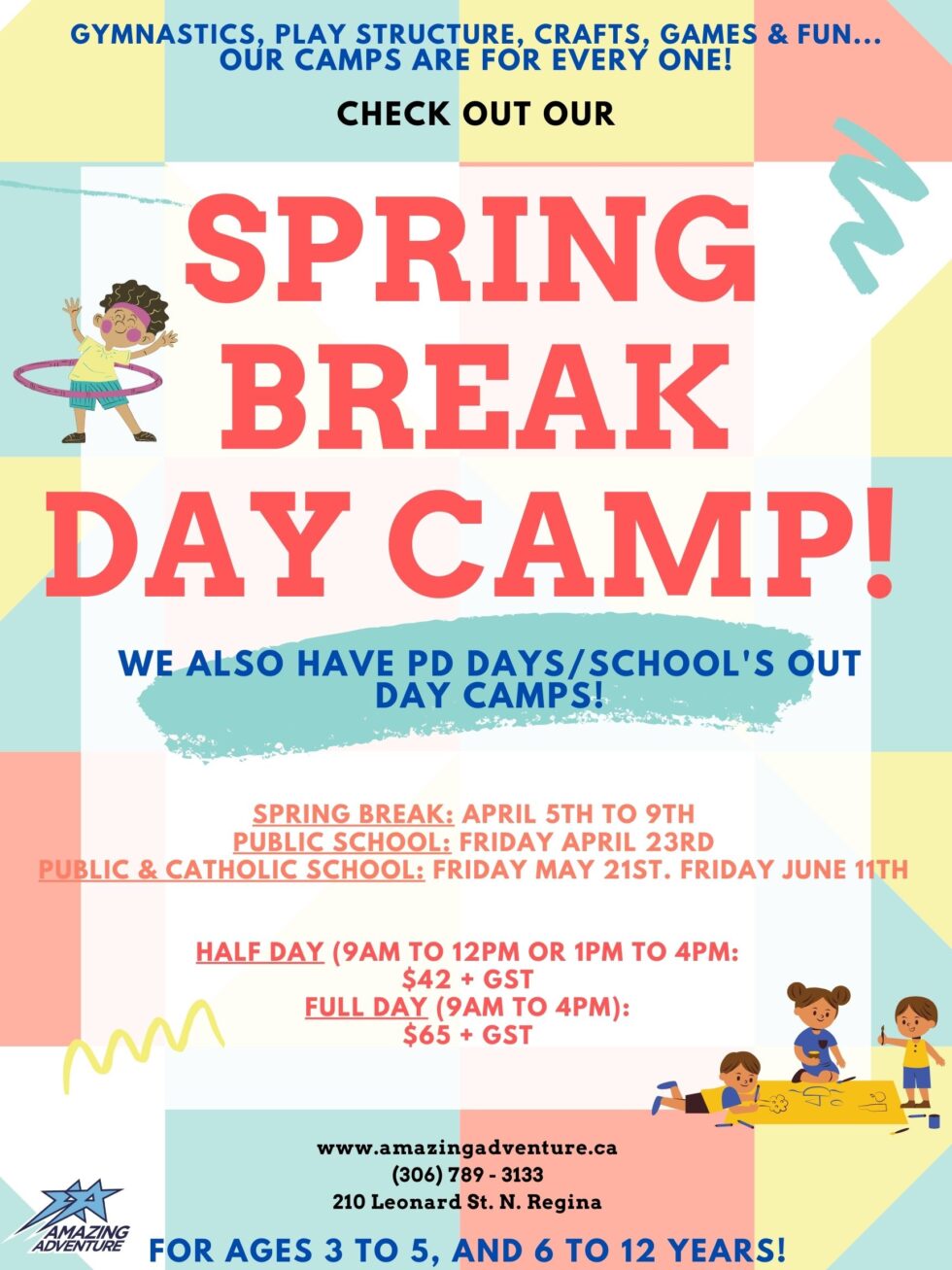 Spring Break Daycamps Amazing Adventure