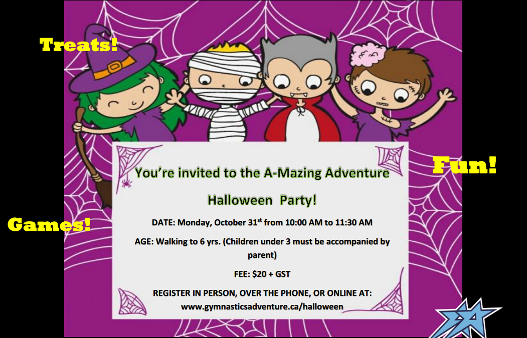 Amazing Adventure Halloween Party